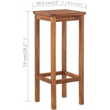 3 3-dijelni set barskog stola i stolica od masivnog bagremovog drva | shoptok.hr