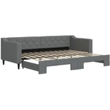  Dnevni krevet na razvlačenje bez madraca tamnosivi 80x200 cm | Eponuda.com