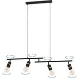 Eglo visilica LURONE 4xE27 100 cm crna mesing 900177 | shoptok.hr