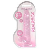 REALROCK Realistic Dildo with Balls 8" 19 cm Pink | shoptok.hr