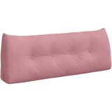 vidaXL Poglavni vzglavnik Roza 120 x 24 x 50 cm Žamet, (5000278446) Cene