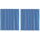 Voile zavjese s džepovima za šipke 2 kom. kraljevsko plave Plava 140 x 140 cm | shoptok.hr
