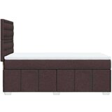  Box spring postelja z vzmetnico temno rjava 90x200 cm blago, (21291279) | Shoptok.si