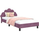  Otroški posteljni okvir z vznožjem Vijolična 80 x 200 cm Žamet, (5000104531) | Shoptok.si