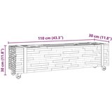 TV stalak Smeđa 110 x 30 x 30 cm Čvrsto teak drvo | shoptok.hr