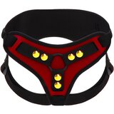 Taboom Bondage in Luxury Strap-On Harness Deluxe Red Cene