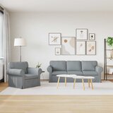  Set sofe 2 pcs Svijetlo siva 215 x 82 x 80 cm tkanina | Eponuda.ba