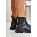 Big Star Insulated Ankle Boots With Zip Big Star Black | Shoptok.si