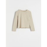 Reserved - Majica dugih rukava s aplikacijom - svjetlomaslinasto | shoptok.hr