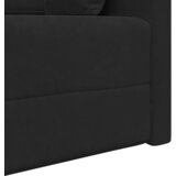  Podni kauč na razvlačenje Crna 213 x 70 x 77 cm Baršun | shoptok.hr