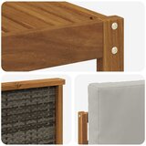  Set vanjskih sofa 7 kom. Prirodna i svjetlosiva | shoptok.hr