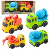  Set građevinskih vozila: Automobili, Mješalica za beton, Kamion s kukom, BIOplastika | shoptok.hr