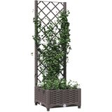  Vrtna sadilica s rešetkom smeđa 40 x 40 x 121,5 cm PP | Eponuda.ba