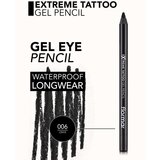 Flormar Extreme Tattoo Gel Penci vodoodporni gel svinčnik za oči odtenek 06 Onyx 1,2 g | Shoptok.si