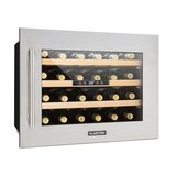 Klarstein Vinsider 24D, ugradbeni hladnjak za vino, 24 boce, nehrđajući čelik | shoptok.hr