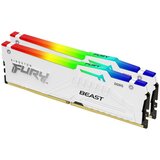 Kingston ram DDR5 64GB (2x32) 6000Mhz fury white rgb expo KF560C30BWEAK2-64 Cene