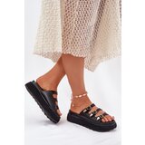 Boto Women Platform Slippers With Straps Black Nimiotte | Shoptok.si