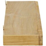  Zidne police 2 kom 90 x 15 x 4 cm od masivne tikovine | shoptok.hr