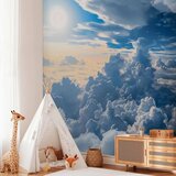  Foto tapeta - Symphony of Light: Sun and Clouds Collaborating on a Beautiful Sky 490x350 | shoptok.hr