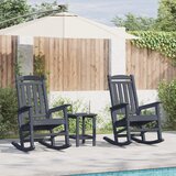 vidaXL zunanje gugalnice 2 kosi Mornarsko modra 70x92x107.5 cm HDPE | Shoptok.si