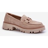 S. BARSKI Women's Beige Suede Moccasins with Ornament D&A | shoptok.hr