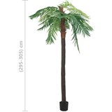 vidaXL umjetna datulja s posudom 305 cm zelena | shoptok.hr