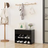 vidaXL Klupa za cipele crna 60 x 30 x 45 cm od iverice Cijene