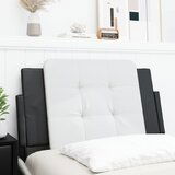 Maison Chic posteljno vzglavje - vzglavna omarica - vzglavna stranica bela in črna 80 cm umetno usnje, (21704086) | Shoptok.si