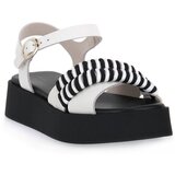 Frau Sandali & Odprti čevlji London Nero Bianco Bela Cene