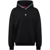 HUGO Red Sweater majica 'Datechi' siva / crna / bijela