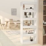 vidaXL knjižna omara/pregrada bela 60x30x166 cm iverna plošča | Shoptok.si