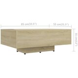  Stolić za kavu boja hrasta sonome 85x55x31 cm konstruirano drvo | shoptok.hr