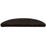  Prostirke za stepenice, samoljepljive, 10 kom, 56x17x3 cm, tamnosmeđe, poluokrugle | Shoptok.si
