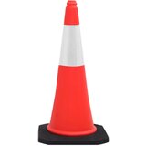 vidaXL Odsevni prometni stožci z močnimi podstavki 10 kosov 75 cm | Shoptok.si
