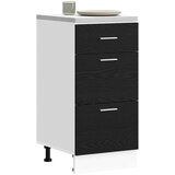  Kuhinjska baza ormarića s ladicama Crni hrast 40 x 46 x 81,5 cm | shoptok.hr