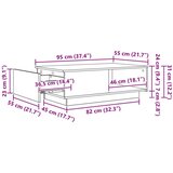  Klubska miza Star les 95 x 55 x 31 cm Konstruiran les, (5000121168) Slike