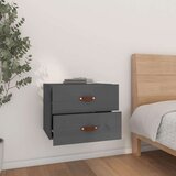 vidaXL Stenska nočna omarica siva 50x36x40 cm | Shoptok.si