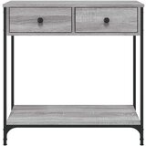  Konzolni stol siva boja hrasta 75x34 5x75 cm konstruirano drvo | shoptok.hr