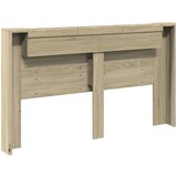  Krevetna ploča s LED-om s policom Sonoma 180 x 16,5 x 103,5 cm | shoptok.hr