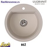  Granitna sudopera Ulgranit ULG510 okrugla (BEŽ) + fleksibilna slavina Minotti - SET | Eponuda.com