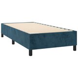  Krevet box spring s madracem LED tamnoplavi 90x190 cm baršun | shoptok.hr