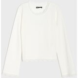 Sinsay Pamučna bluza s čipkastim obrubom | shoptok.hr