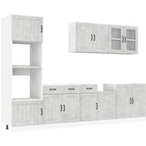  7-dijelni set kuhinjskih ormarića "Lucca" sivo-betonski inženjerski drvo | shoptok.hr
