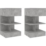 vidaXL Nočne omarice 2 kosa betonsko sive 40x35x65 cm Cene