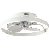 QAZQA Stropni ventilator bel 50 cm vklj. LED z možnostjo zatemnitve z daljinskim upravljalnikom - Maddy u