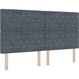  Krevet s opruga kutije Tamno siva 200 x 180 cm Baršun | shoptok.hr