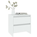  Noćni ormarić bijeli 45 x 34,5 x 44,5 cm konstruirano drvo | shoptok.hr