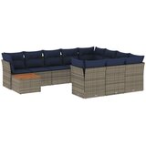  Vrtni set s jastucima, 13 dijelova, sivi poliratan | shoptok.hr