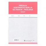 NARODNE NOVINE-UT XII-36 PREDAJA GOSTINSKOG RUBLJA NA PRANJE I PEGLANJE; Blok 3 x 50 listova, 14,8 x 21 cm | shoptok.hr