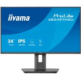 Iiyama 24 IPS-panel, 1920x1080 120Hz, EyeComfort, 15cm Height Adj. Stand, Speakers, HDMI, DisplayPort, 1ms MPRT, USB 2x 3.2+2x C XB2497HSU-B1 | Eponuda.com